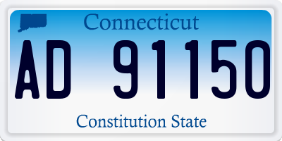 CT license plate AD91150