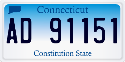 CT license plate AD91151
