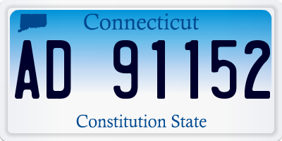 CT license plate AD91152