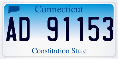 CT license plate AD91153