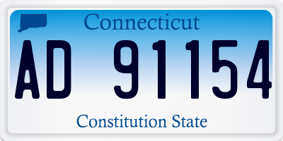 CT license plate AD91154