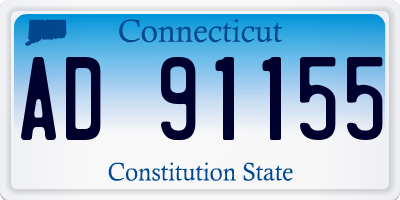 CT license plate AD91155