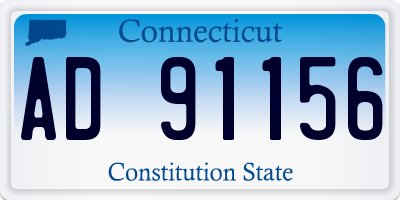 CT license plate AD91156