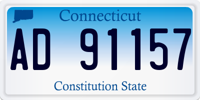CT license plate AD91157
