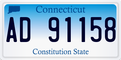 CT license plate AD91158