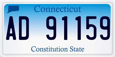 CT license plate AD91159