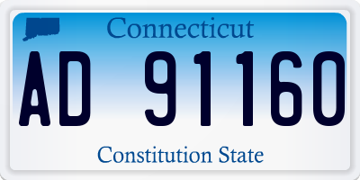 CT license plate AD91160