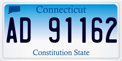 CT license plate AD91162