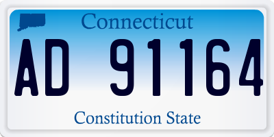 CT license plate AD91164