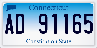 CT license plate AD91165