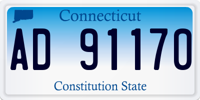 CT license plate AD91170