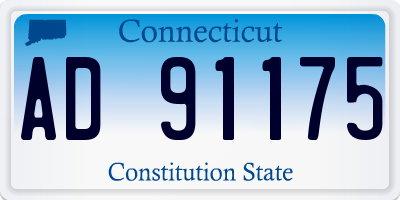 CT license plate AD91175