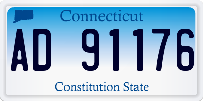 CT license plate AD91176