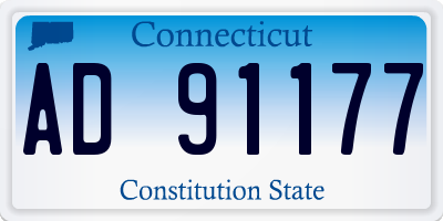 CT license plate AD91177