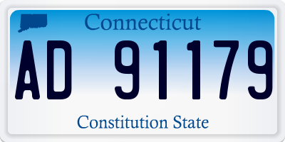CT license plate AD91179