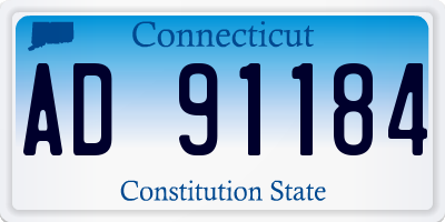 CT license plate AD91184