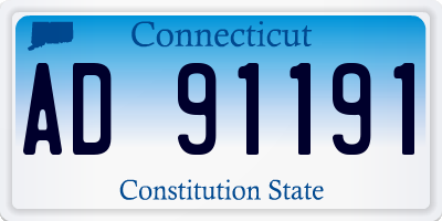 CT license plate AD91191