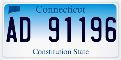 CT license plate AD91196