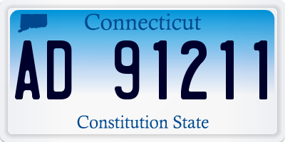CT license plate AD91211