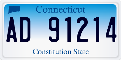 CT license plate AD91214