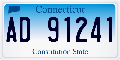CT license plate AD91241