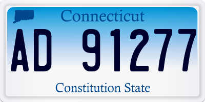 CT license plate AD91277