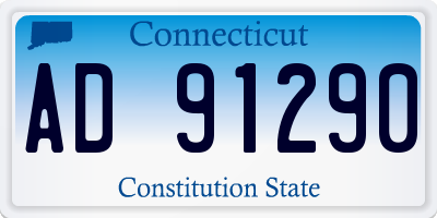 CT license plate AD91290
