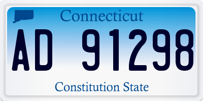 CT license plate AD91298