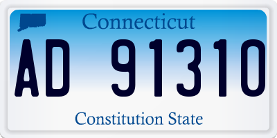 CT license plate AD91310