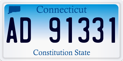CT license plate AD91331