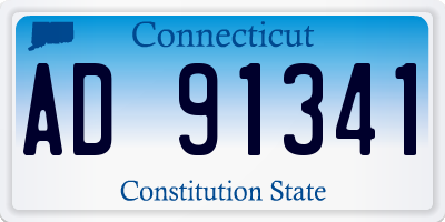 CT license plate AD91341