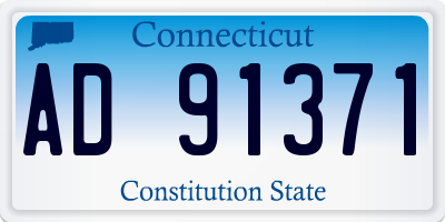 CT license plate AD91371