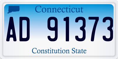 CT license plate AD91373