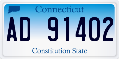 CT license plate AD91402