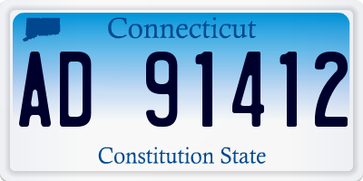 CT license plate AD91412