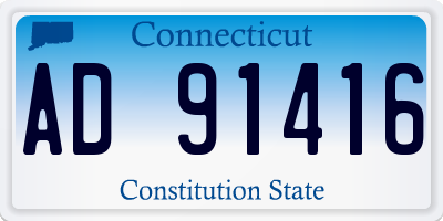 CT license plate AD91416