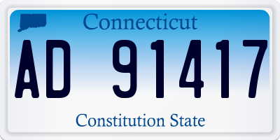 CT license plate AD91417