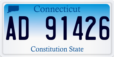 CT license plate AD91426
