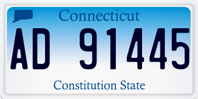 CT license plate AD91445