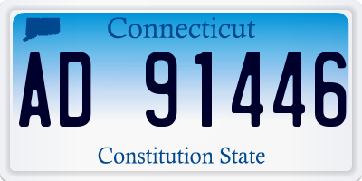 CT license plate AD91446