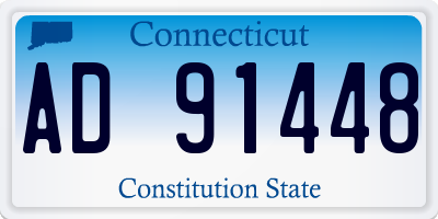 CT license plate AD91448