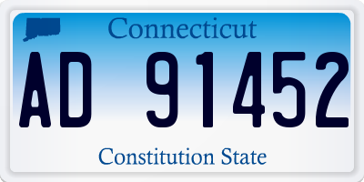 CT license plate AD91452