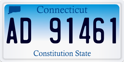 CT license plate AD91461