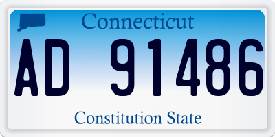 CT license plate AD91486