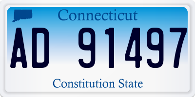 CT license plate AD91497