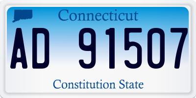 CT license plate AD91507