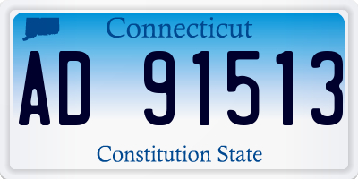 CT license plate AD91513