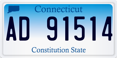 CT license plate AD91514