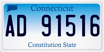 CT license plate AD91516