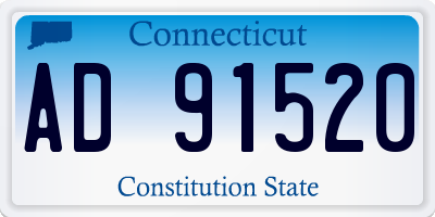 CT license plate AD91520